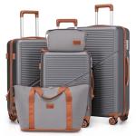 Cosbarn 5-Piece Hardshell Luggage Set with Wheels