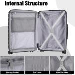 WireHot Lightweight 3-Piece Hardshell Luggage Set