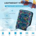 LARVENDER Expandable Lightweight Leopard Print Luggage Set