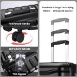 WireHot Lightweight 3-Piece Hardshell Luggage Set