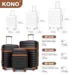 Kono Expandable 28-Inch Hardside Checked Luggage