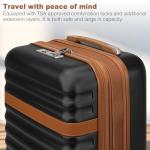 Kono Expandable 28-Inch Hardside Checked Luggage