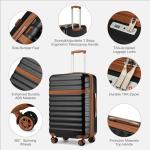 Kono Expandable 28-Inch Hardside Checked Luggage