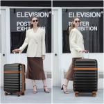 Kono Expandable 28-Inch Hardside Checked Luggage