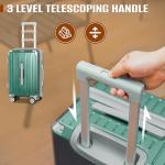 3-Piece Sage Green Carry-On Luggage Set