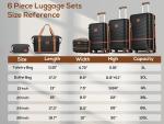 Joyway Expandable Hardside Luggage Set, 6 Pieces