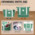 3-Piece Sage Green Carry-On Luggage Set