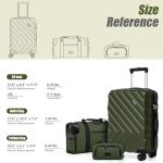Eeeza 3-Piece Hardshell Luggage Set with Wheels