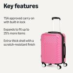 Amazon Basics Geometric Pattern Luggage Set, 55 cm