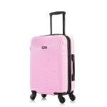 DUKAP Inception 20-Inch Pink Spinner Luggage