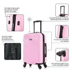DUKAP Inception 20-Inch Pink Spinner Luggage