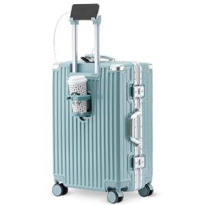 Wodtip 20-Inch Carry-On with USB & Cup Holder