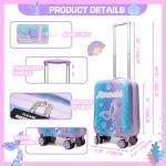 Cute Mermaid Kids' 2-Piece Luggage Set