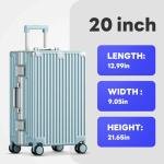 Wodtip 20-Inch Carry-On with USB & Cup Holder