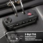 Coolife Hardside Carry-On Luggage with TSA Lock