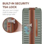 SHOWKOO 3-Piece Green Hardside Luggage Set