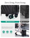 Lightweight Hardside Rolling Suitcase - Aviation-Approved, 20" - Black