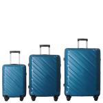 Furrnook Blue 3-Piece Hardside Luggage Set