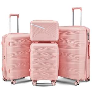 TRAVELEO 4-Piece Expandable Hardshell Luggage Set