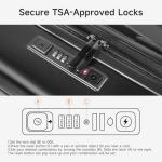 22" Expandable Carry-On Luggage with USB Port
