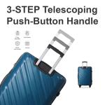 Furrnook Blue 3-Piece Hardside Luggage Set