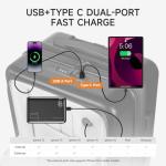 22" Expandable Carry-On Luggage with USB Port
