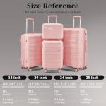 TRAVELEO 4-Piece Expandable Hardshell Luggage Set