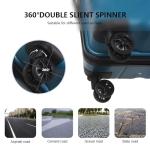 Furrnook Blue 3-Piece Hardside Luggage Set