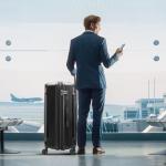 Nazhura 3-Piece Hardside Luggage Set in Dark Grey