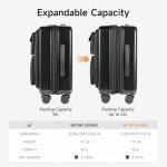 22" Expandable Carry-On Luggage with USB Port