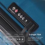 Furrnook Blue 3-Piece Hardside Luggage Set