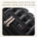 Merax 3-Piece Hardshell Luggage Set with Wheels