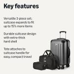Amazon Basics Expandable 3-Piece Luggage Set