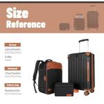 Vintage Style Airline Approved Carry-On Luggage Set
