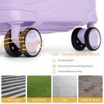 LARVENDER 20-Inch Lightweight Carry-On Suitcase