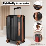Vintage Style Airline Approved Carry-On Luggage Set