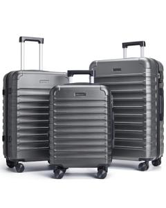Durable 3-Piece Lightweight Luggage Set with Spinner Wheels