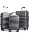 Durable 3-Piece Lightweight Luggage Set with Spinner Wheels