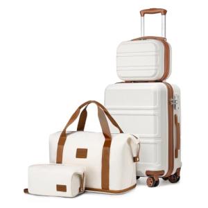 4-Piece Kono Hardside Carry-On Luggage Set