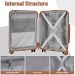 Lightweight 3-Piece Hardside Luggage Set with Spinner Wheels