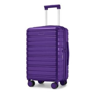 LARVENDER 20-Inch Carry-On Luggage, Violet