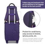 Lavender Expandable 3-Piece Hardshell Luggage Set