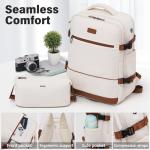 Coolife 3-Piece Hardshell Luggage Set, White