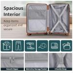 Vintage-Style Luggage Set with Backpack and Toiletry Bag