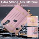 LARVENDER Expandable Vintage 3-Piece Luggage Set