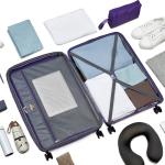 Lavender Expandable 3-Piece Hardshell Luggage Set