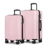 KYME Pink Hardshell Suitcase Set with Wheels