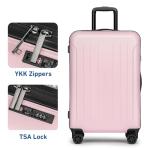 KYME Pink Hardshell Suitcase Set with Wheels