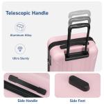 KYME Pink Hardshell Suitcase Set with Wheels