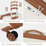 Kono 3-Piece Expandable Carry-On Luggage Set